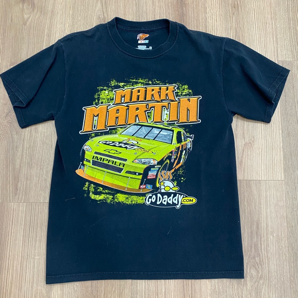 Nascar Black and Green Mark Martin Graphic Tee